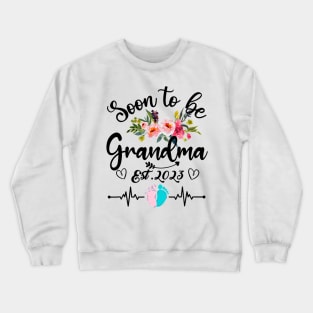 Soon To Be Grandma Est 2023 Crewneck Sweatshirt